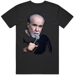 George Carlin Tribute Comedian Mens Size Large Black T Shirt George Carlin Tribute Comedian Mens Size Large Black T Shirt