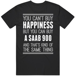 Buy A Saab 900 Happiness Car Lover Mens Size Large Black T Shirt Buy A Saab 900 Happiness Car Lover Mens Size Large Black T Shirt