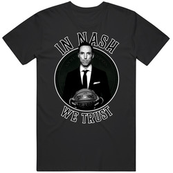 In Steve Nash We Trust Brooklyn Basketball Mens Size Large Black T Shirt In Steve Nash We Trust Brooklyn Basketball Mens Size Large Black T Shirt
