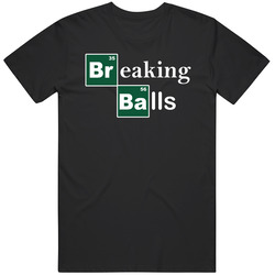 Breaking Balls Funny Breaking Bad Mashup Baseball Fan Mens Size Large Black T Shirt Breaking Balls Funny Breaking Bad Mashup Baseball Fan Mens Size Large Black T Shirt