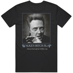 Christopher Walken Bitch Slap Funny Mens Size Large Black T Shirt Christopher Walken Bitch Slap Funny Mens Size Large Black T Shirt
