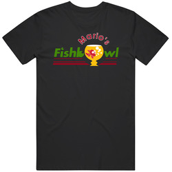 Mario's Fishbowl West Virginia's Most Historic Bar Alcohol Lovers Mens Size Large Black T Shirt