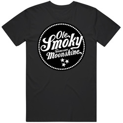 Ole Smoly Tennessee Moonshine Label Logo Booze Drinking Mens Size Large Black T Shirt Ole Smoly Tennessee Moonshine Label Logo Booze Drinking Mens Size Large Black T Shirt