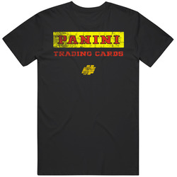 Panini Trading Cards Worn Look Mens Size Large Black T Shirt Panini Trading Cards Worn Look Mens Size Large Black T Shirt