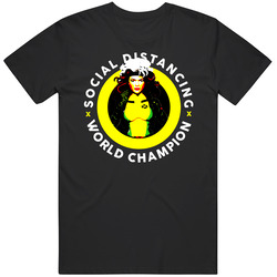 Social Distancing World Champion X Men Rogue Fan Mens Size Large Black T Shirt Social Distancing World Champion X Men Rogue Fan Mens Size Large Black T Shirt