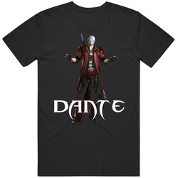 Dante Devil May Cry Video Game Mens Size Large Black T Shirt Dante Devil May Cry Video Game Mens Size Large Black T Shirt