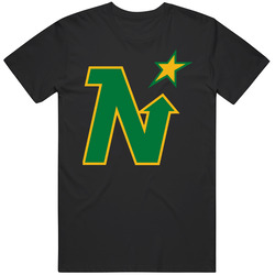 Hockey Minnesota North Stars Retro Classic T Mens Size Large Black T Shirt Hockey Minnesota North Stars Retro Classic T Mens Size Large Black T Shirt
