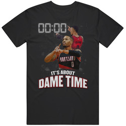 Damian Lillard Its About Dame Time Basketball Mens Size Large Black T Shirt Damian Lillard Its About Dame Time Basketball Mens Size Large Black T Shirt