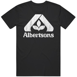 Albertsons Grocery Store Company Logo Vintage Gunge Look Mens Size Large Black T Shirt Albertsons Grocery Store Company Logo Vintage Gunge Look Mens Size Large Black T Shirt