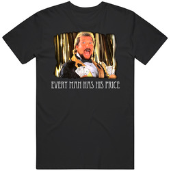 The Million Dollar Man Ted Dibiase Wrestling Mens Size Large Black T Shirt The Million Dollar Man Ted Dibiase Wrestling Mens Size Large Black T Shirt