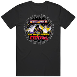 Hulk Hogan Mega Powers Wrestling Mens Size Large Black T Shirt Hulk Hogan Mega Powers Wrestling Mens Size Large Black T Shirt