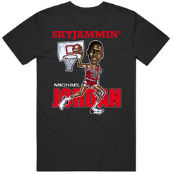 Michael Jordan Retro Basketball Caricature Mens Size Large Black T Shirt Michael Jordan Retro Basketball Caricature Mens Size Large Black T Shirt