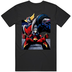 Cool Anime Grendizer Mens Size Large Black T Shirt Cool Anime Grendizer Mens Size Large Black T Shirt