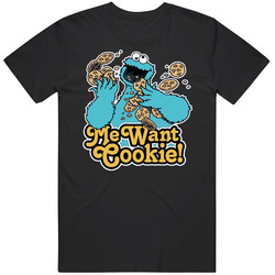 Cookie Monster Mens Size Large Black T Shirt Cookie Monster Mens Size Large Black T Shirt