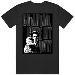 Dirty Harry MAKE MY DAY Clint black JOE Mens Size Large Black T Shirt Dirty Harry MAKE MY DAY Clint black JOE Mens Size Large Black T Shirt