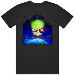 Invader Zim Tv Show Mens Size Large Black T Shirt Invader Zim Tv Show Mens Size Large Black T Shirt