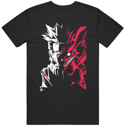 Naruto Anime Manga Nine Tails Fox Chakra Mens Size Large Black T Shirt Naruto Anime Manga Nine Tails Fox Chakra Mens Size Large Black T Shirt
