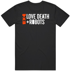 Love Death And Robots Netflix Original Series Fan Mens Size Large Black T Shirt Love Death And Robots Netflix Original Series Fan Mens Size Large Black T Shirt