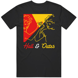 Hall And Oates 1980s Pop Classic Mens Size Large Black T Shirt Hall And Oates 1980s Pop Classic Mens Size Large Black T Shirt