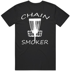 Chain Smoker Disc Golf Sport Mens Size Large Black T Shirt Chain Smoker Disc Golf Sport Mens Size Large Black T Shirt
