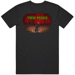 Twin Peaks Cult Tv Show Mens Size Large Black T Shirt Twin Peaks Cult Tv Show Mens Size Large Black T Shirt