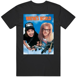 Waynes World Movie Mens Size Large Black T Shirt