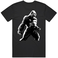 King Kong Silhouette Spooky Halloween Mens Size Large Black T Shirt King Kong Silhouette Spooky Halloween Mens Size Large Black T Shirt