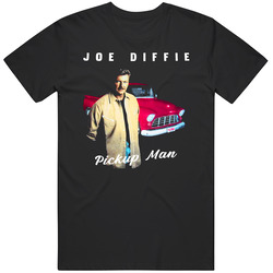 Joe Diffie Pick Up Man Country Singer Musician Mullet Face Mens Size Large Black T Shirt Joe Diffie Pick Up Man Country Singer Musician Mullet Face Mens Size Large Black T Shirt