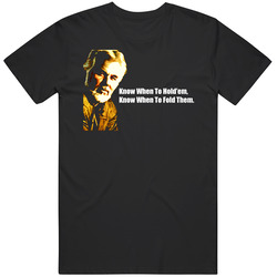 Fold Them Poker Kenny Rogers Country Music Black Mens Size Large Black T Shirt Fold Them Poker Kenny Rogers Country Music Black Mens Size Large Black T Shirt