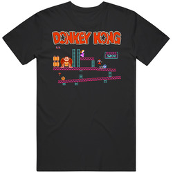 Donkey Kong 1981 Best Video Games Of All Time Mens Size Large Black T Shirt