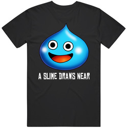 Dragon Quest Slime Game - Black Mens Size Large Black T Shirt Dragon Quest Slime Game - Black Mens Size Large Black T Shirt