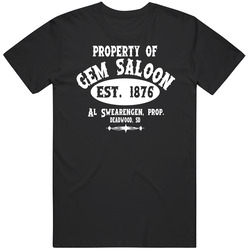 Property of Gem Saloon Deadwood Al Swearengen Pete Mens Size Large T Shirt Property of Gem Saloon Deadwood Al Swearengen Pete Mens Size Large T Shirt