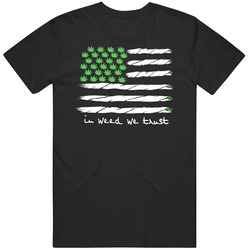 In Weed We Trust American Flag Stoner Weed Pot Kush Enthusiast Mens Size Large T Shirt In Weed We Trust American Flag Stoner Weed Pot Kush Enthusiast Mens Size Large T Shirt
