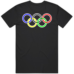 Olympic Rings Mens Size Large T Shirt Olympic Rings Mens Size Large T Shirt
