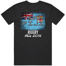 Fiji Rugby Rio 2016 Olympic Team Flag Mens Size Large T Shirt Fiji Rugby Rio 2016 Olympic Team Flag Mens Size Large T Shirt