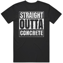 Straight Outta Concrete City Grunge Worn Look Parody Mens Size Large T Shirt Straight Outta Concrete City Grunge Worn Look Parody Mens Size Large T Shirt