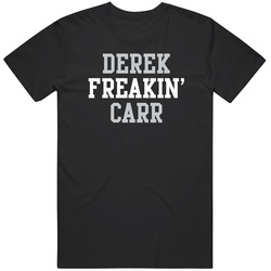 Derek Freakin' Carr Oakland Football Player Cool Fan Mens Size Large T Shirt Derek Freakin' Carr Oakland Football Player Cool Fan Mens Size Large T Shirt
