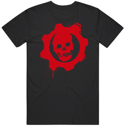 Cool Gears Of War Skull Video Game Mens Size Large T Shirt Cool Gears Of War Skull Video Game Mens Size Large T Shirt