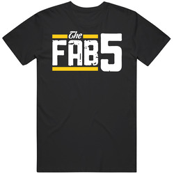 Michigan Wolverines Fab 5 Basketball Mens Size Large T Shirt Michigan Wolverines Fab 5 Basketball Mens Size Large T Shirt