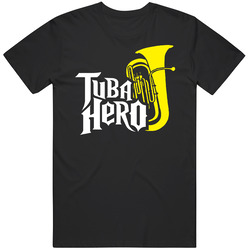 Tuba Hero Guitar Hero Mens Size Large T Shirt Tuba Hero Guitar Hero Mens Size Large T Shirt