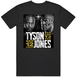 Mike Tyson Vs Roy Jones Jr Boxing Fight Fan Mens Size Large T Shirt Mike Tyson Vs Roy Jones Jr Boxing Fight Fan Mens Size Large T Shirt
