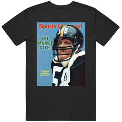 The Man Of Steel Jack Lambert Magazine Cover Mens Size Large T Shirt The Man Of Steel Jack Lambert Magazine Cover Mens Size Large T Shirt