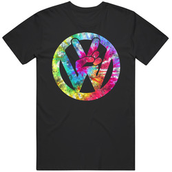 Peace Sign Volkswagen Logo Mashup Hippie Road Trip Style Mens Size Large T Shirt Peace Sign Volkswagen Logo Mashup Hippie Road Trip Style Mens Size Large T Shirt