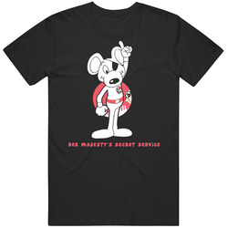 Danger Mouse Retro Cartoon Hero British Mens Size Large T Shirt