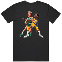 Larry Bird Vs Magic Johnson Cartoon Mens Size Large T Shirt Larry Bird Vs Magic Johnson Cartoon Mens Size Large T Shirt