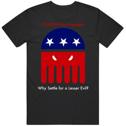 Cthulhu For President Parody Funny Lovecraft Mens Size Large T Shirt Cthulhu For President Parody Funny Lovecraft Mens Size Large T Shirt