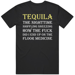 Tequila Medicine Funny Party Mens Size Large T Shirt Tequila Medicine Funny Party Mens Size Large T Shirt