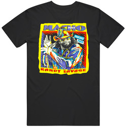 Macho Man Randy Savage Retro Wrestling Mens Size Large T Shirt Macho Man Randy Savage Retro Wrestling Mens Size Large T Shirt