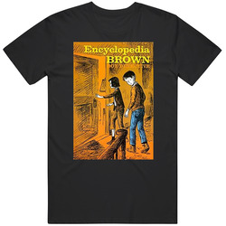 Encyclopedia Brown Classic Children's Storybook Cover Mens Size Large T Shirt Encyclopedia Brown Classic Children's Storybook Cover Mens Size Large T Shirt
