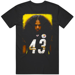Troy Polamalu Big Hair Pittsburgh Football Strong Safety Fan Mens Size Large T Shirt Troy Polamalu Big Hair Pittsburgh Football Strong Safety Fan Mens Size Large T Shirt